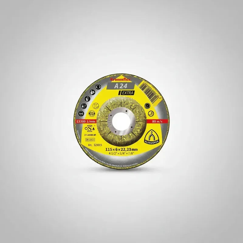Disco De Desbaste 4.1/2 A24 Extra (323015) Klingspor Amarillo