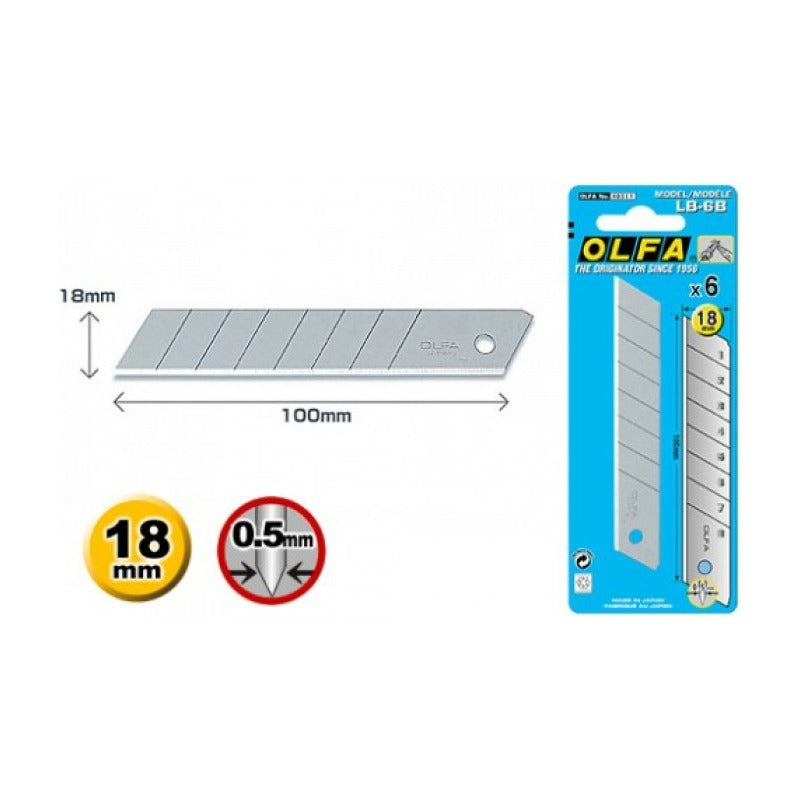 Repuesto Olfa Lb-6b Cuchilla Universal 6 Unidades