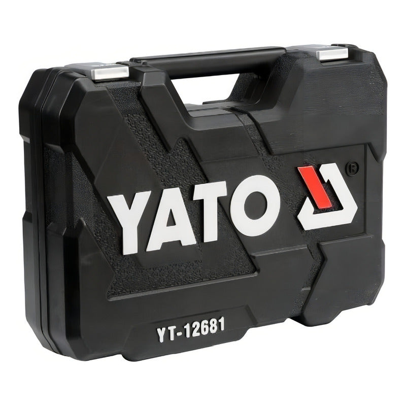 Juego De Dados 1/2 1/4 94pcs Yato Yt-12681 Negro