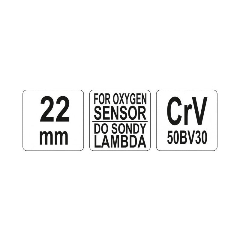 Llave P/ Sensor De Oxígeno Lambda 7/8 (22mm) Yato Yt-1754