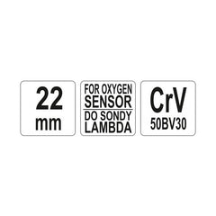 Llave P/ Sensor De Oxígeno Lambda 7/8 (22mm) Yato Yt-1754