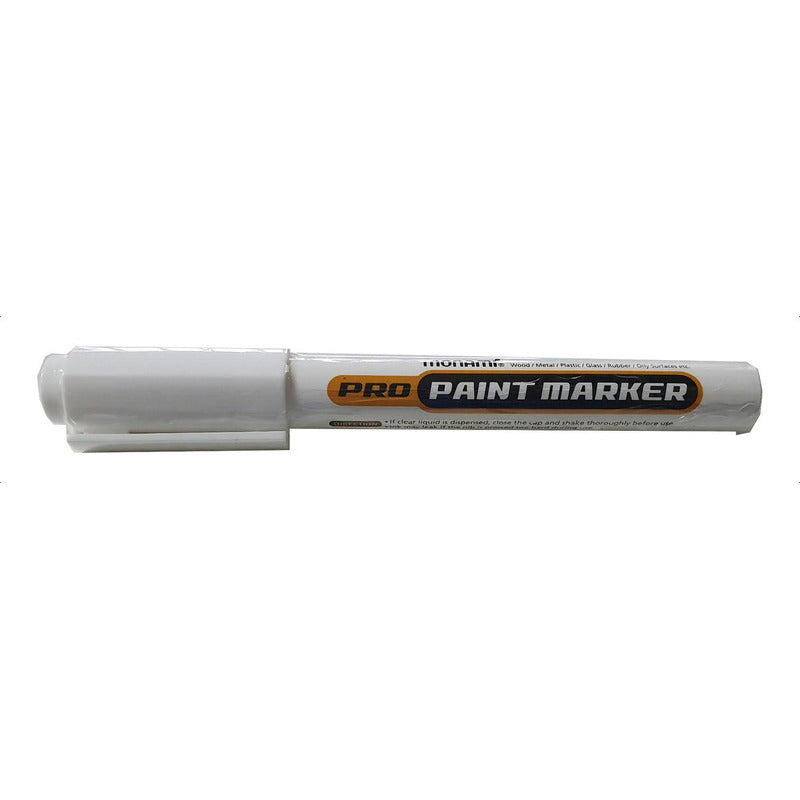 Marcador Pintura Óleo Monami Resistente Al Agua Blanco 2mm