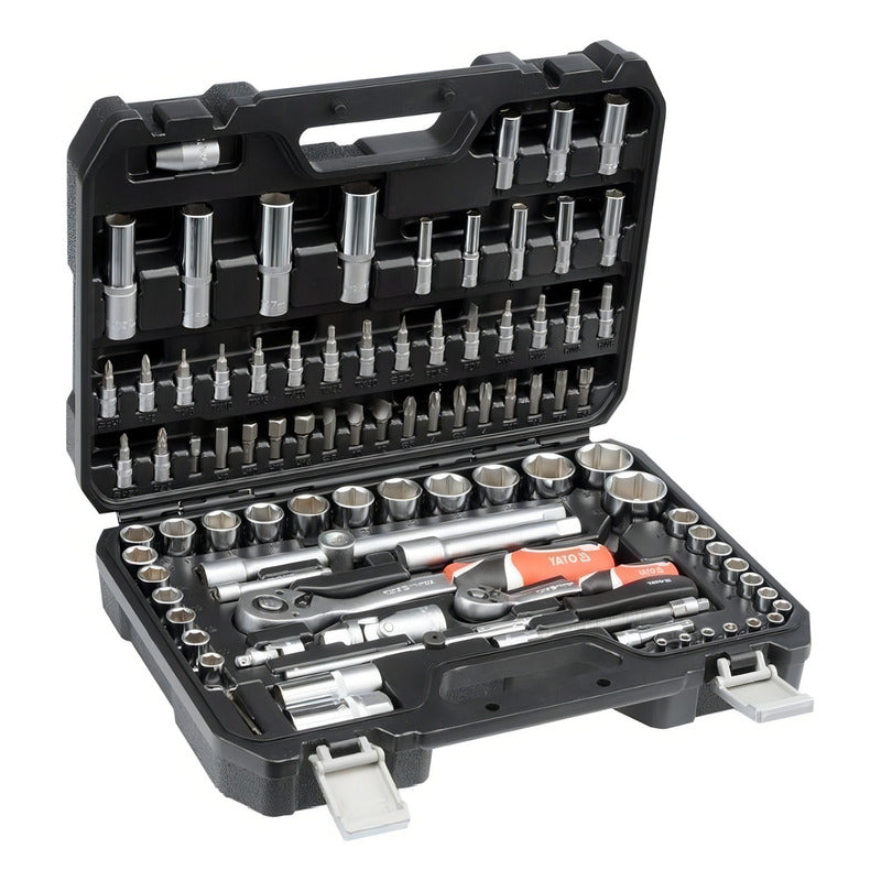 Juego De Dados 1/2 1/4 94pcs Yato Yt-12681 Negro