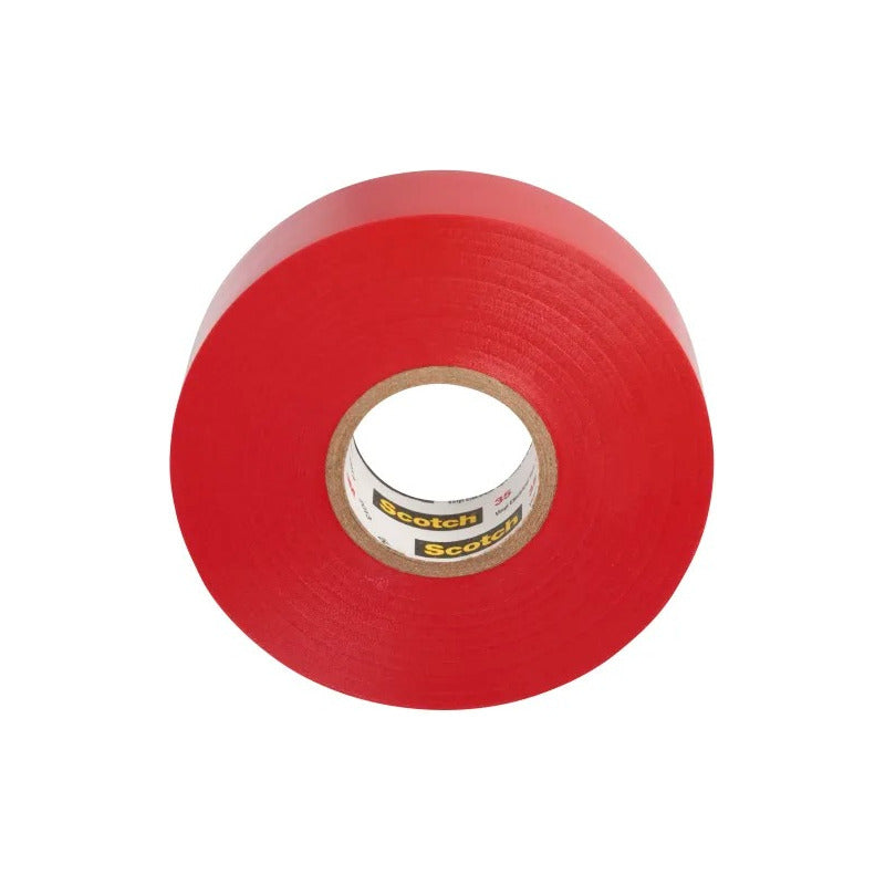 Cinta Aislante / Huincha Aisladora 3m 35 Rojo 19mm X 20mt Negro