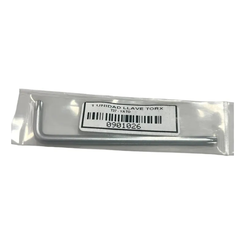 Llave Torx Seguridad T27 Yato Plateado