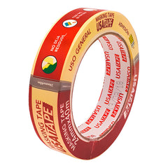 36 Cintas Papel Enmascarar Masking Tape 24mm X 40m Usatape Crema Lisa