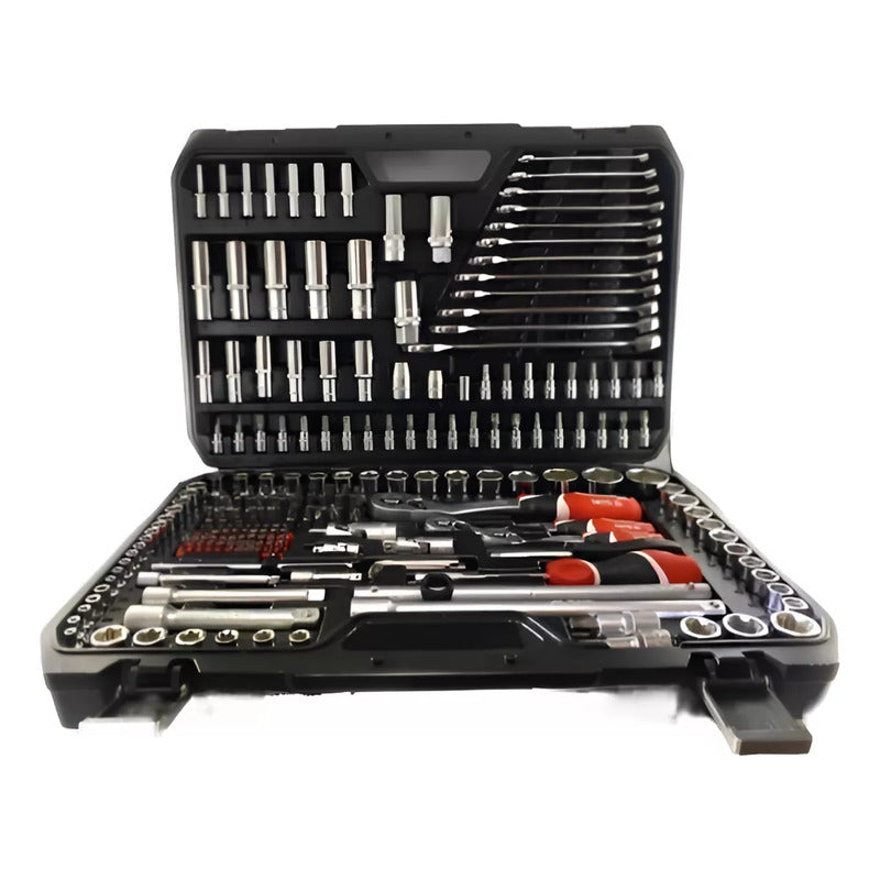Juego De Dados Yato 216 Pcs Yt-38841 Kit De Herramientas Color Negro