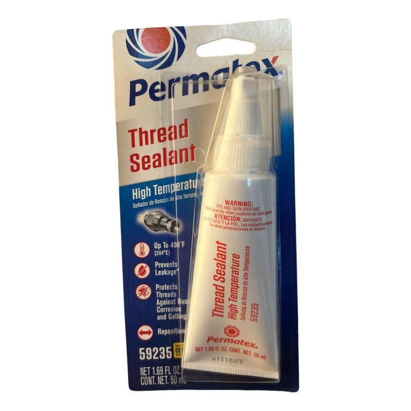 Sellador Roscas Con Teflón Multipropósito Permatex 592 50ml Blanco