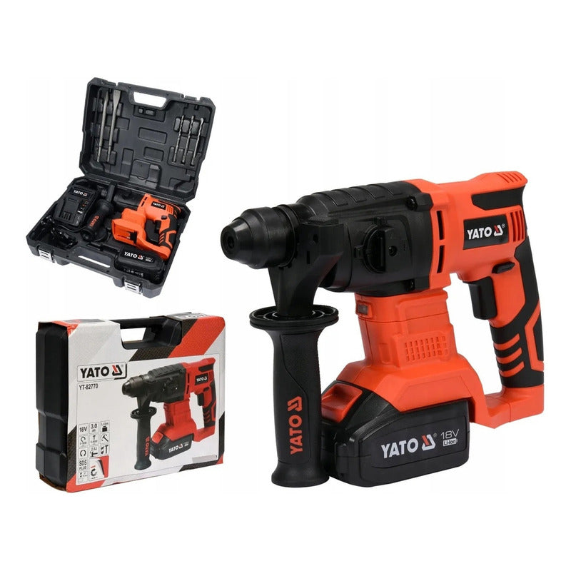 Rotomartillo Inalambrico Yato Yt-82770 Sds-plus 18v Negro 50