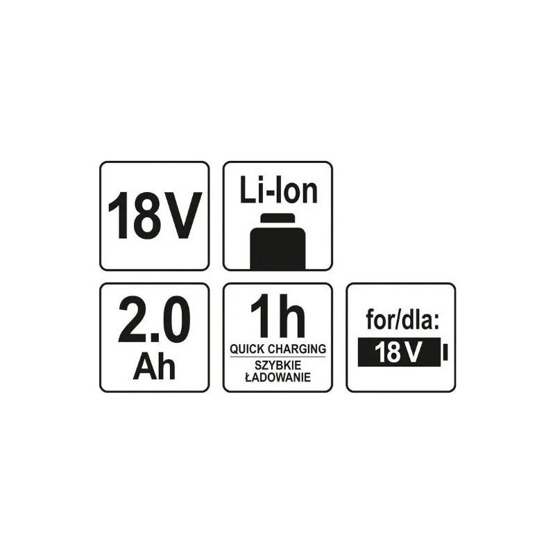 Bateria Yato /18v/ 2.0ah Yt-82842