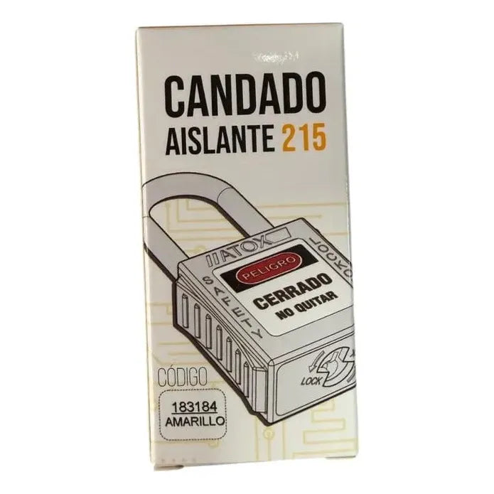 Candado Aislante Atox 215 Amarillo