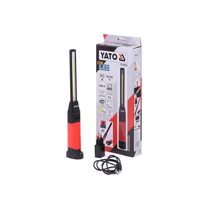 Linterna Led Magnética De 600 Lumenes Yato Yt-08518 Blanco