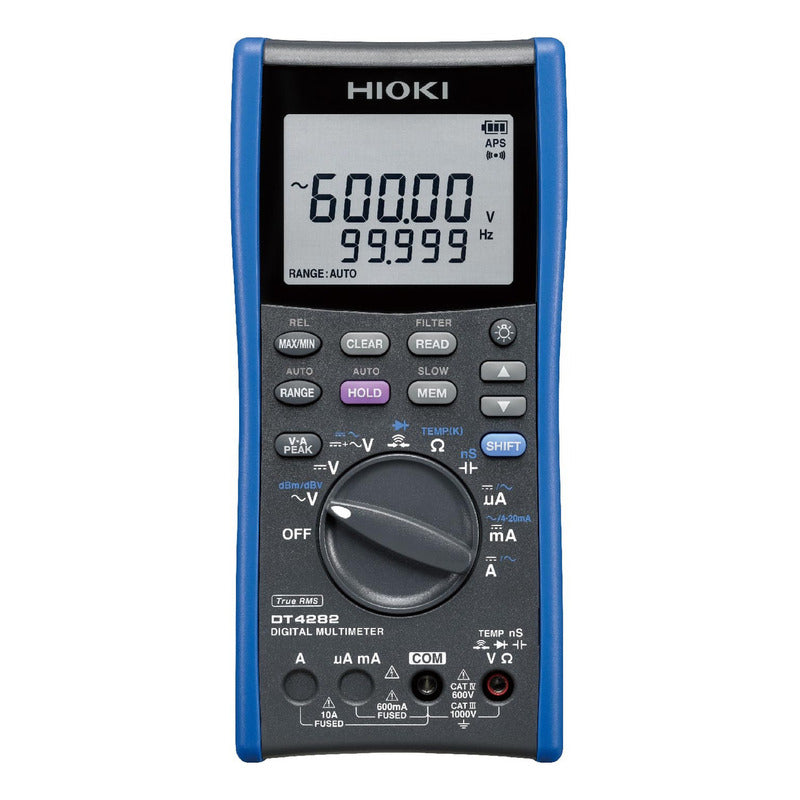 Multímetro Digital Hioki Dt4282 10a 600v/1000v 100khz Pantalla 60,000 Conteos