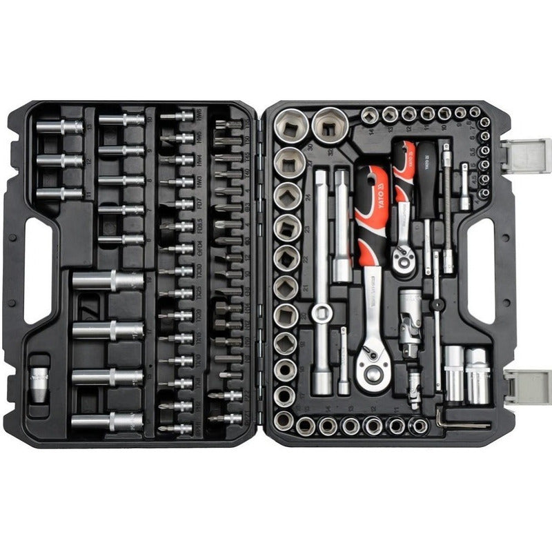 Juego De Dados 1/2  - 1/4  94pcs - Yato Yt-12681