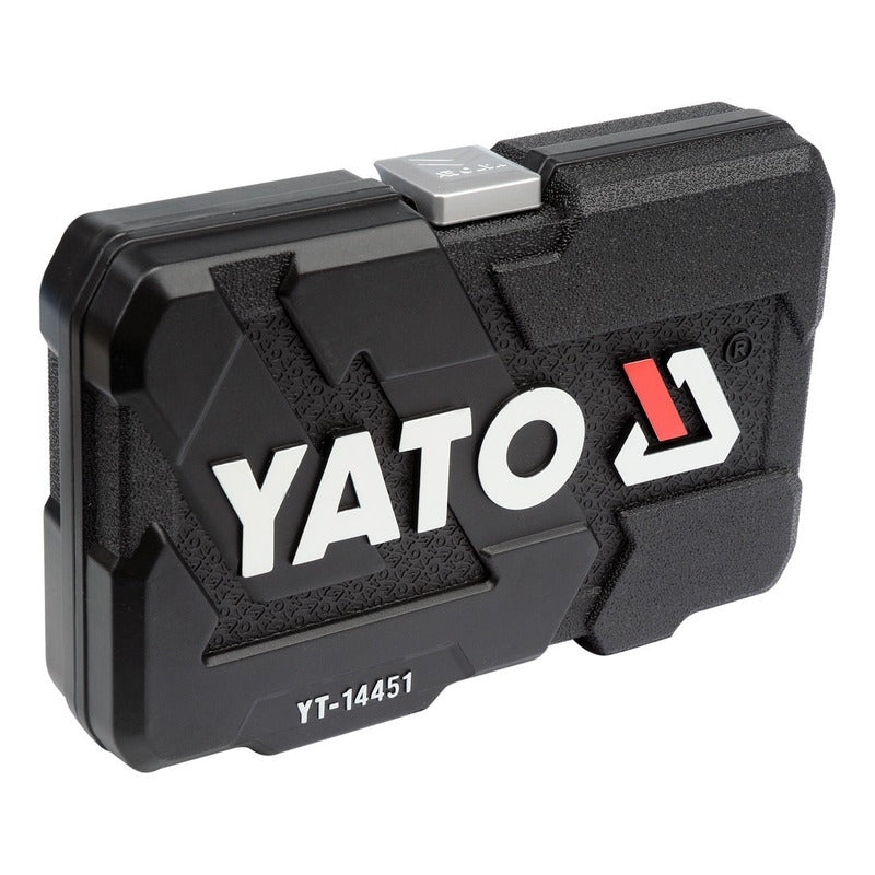 Juego De Dados [] 1/4 23 Piezas - Yato Yt-14451 Maleta Negro
