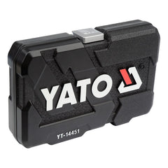 Juego De Dados [] 1/4 23 Piezas - Yato Yt-14451 Maleta Negro