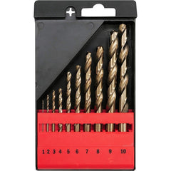 Juego De Brocas Metal Co-hss 1-10mm 10 Piezas Yato Yt-41603