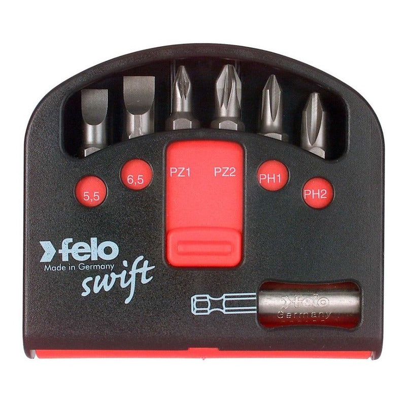 Juego De Puntas C/toma Magnética De 7 Pzas.  Felo Swift