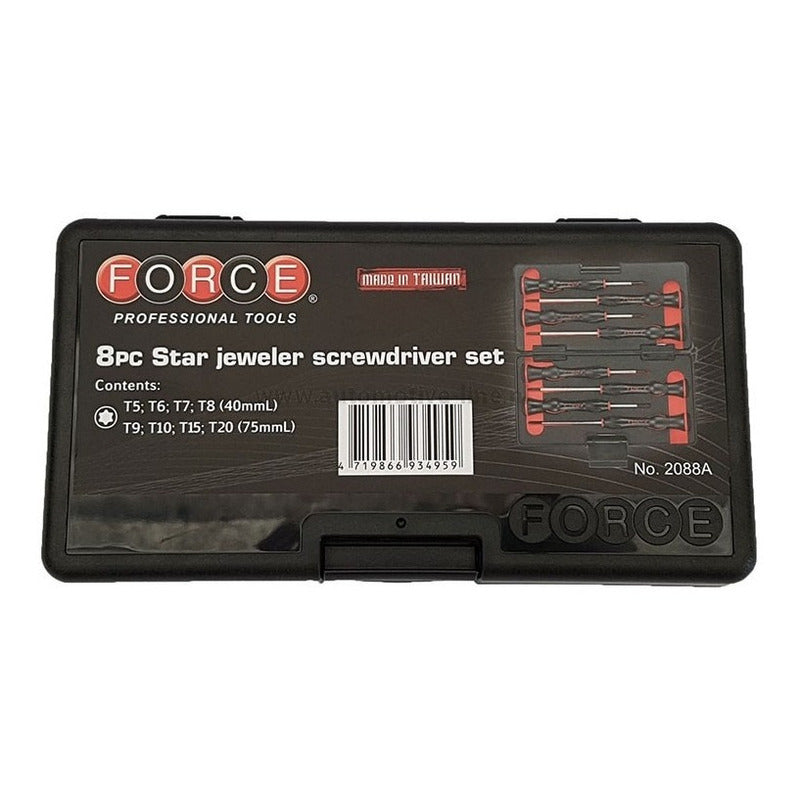 Juego Destornilladores Precisión Torx  Force 2088a 8 Piezas