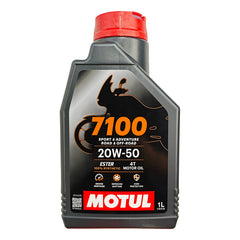 Aceite De Moto Y Cuatriciclos 20w-50 Full Sintético Motul 4t 7100 1l