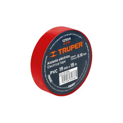 Huincha Cinta Aisladora 19mm X 18m Roja Truper (8unidades) Rojo Lisa