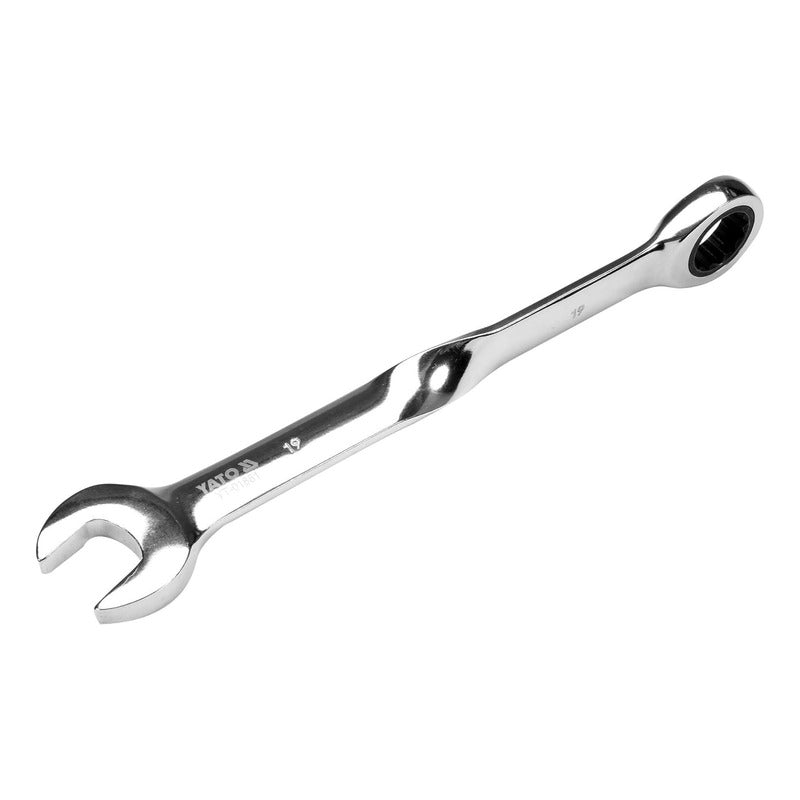 Llave Combinada, 19 Mm, Trinquete Reversible Yato - Yt-01881