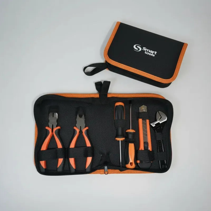 Juego De Herramientas 7 Piezas Smart Tools - Incluye Estuche Plateado