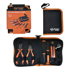 Juego De Herramientas 7 Piezas Smart Tools - Incluye Estuche Plateado