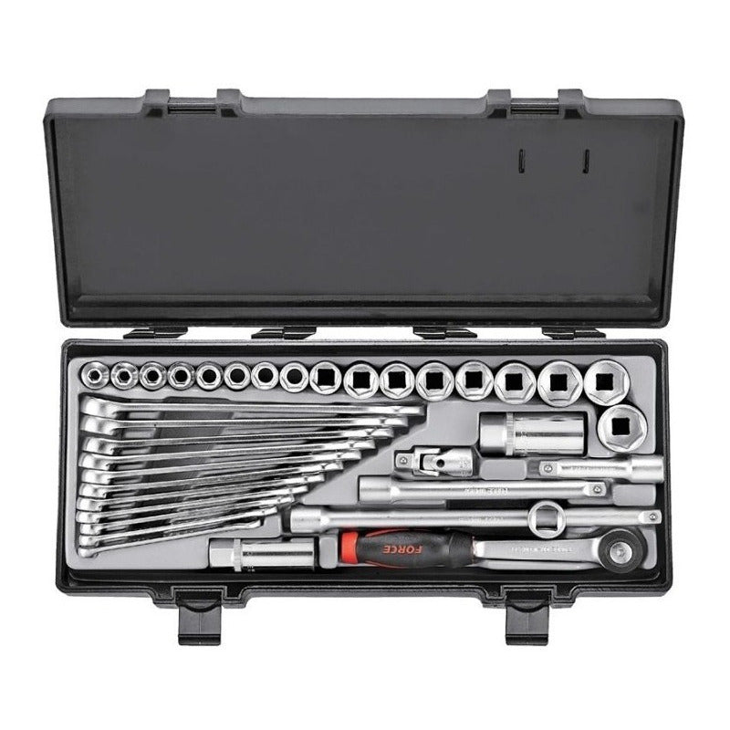 Juego De Dados 3/8 Y Llaves P/c 36 Pzs Force 3361