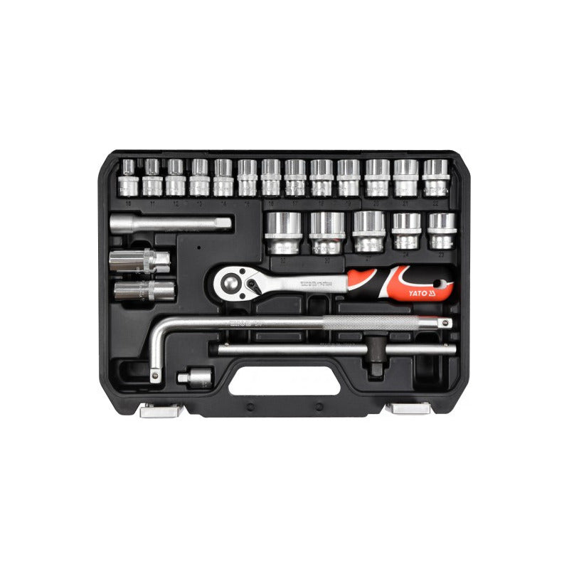 Juego De Dados [] 1/2 8-32mm. 27 Pcs. Yato Yt-3875