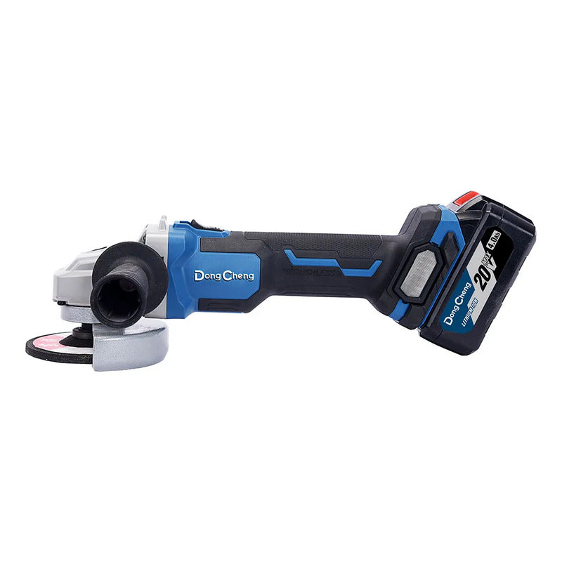 Esmeril Angular 4 1/2 Pulgadas 115mm 20v Bat X1 Dong Cheng Azul 50