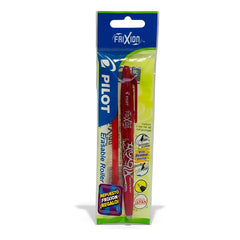 Set Lápiz Pilot Frixion Borrable 0.7mm Rojo + 1 Repuesto