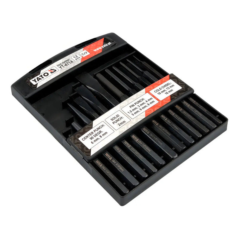 Juego Cinceles Y Botadores 12pcs Yt-4714 - Yato