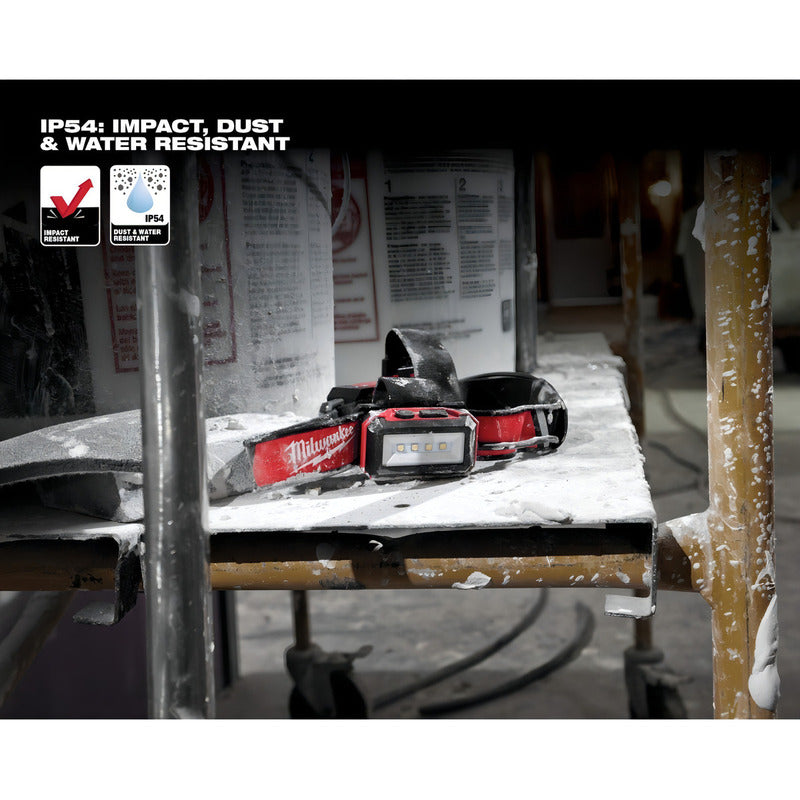 Milwaukee Linterna Frontal Recargable Usb 600 Lm 2115-21 S.f Color De La Luz Blanco Rojo