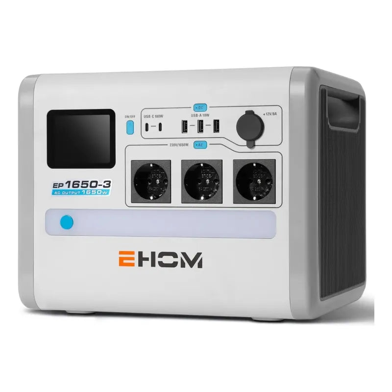 Estación De Energía Ehom 1024wh Batería Litio Larga Duración