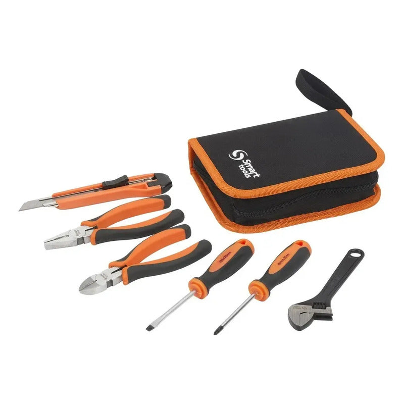 Juego De Herramientas 7 Piezas Smart Tools - Incluye Estuche Plateado