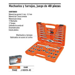 Juego Machos Y Terrajas 40pcs Truper
