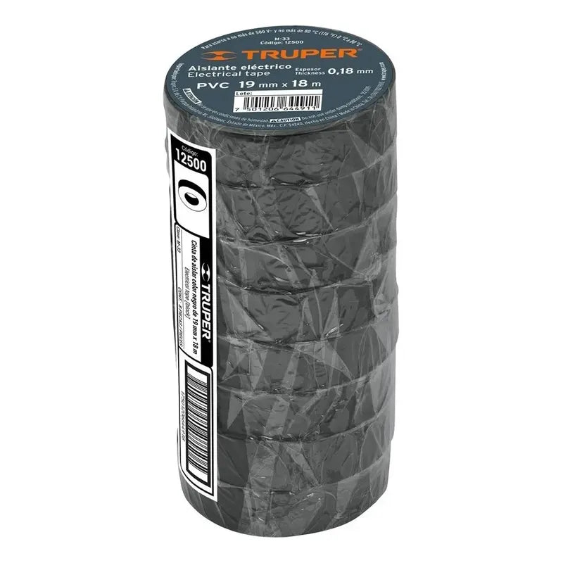 Truper 12500 1.9 Cm Negro Liso
