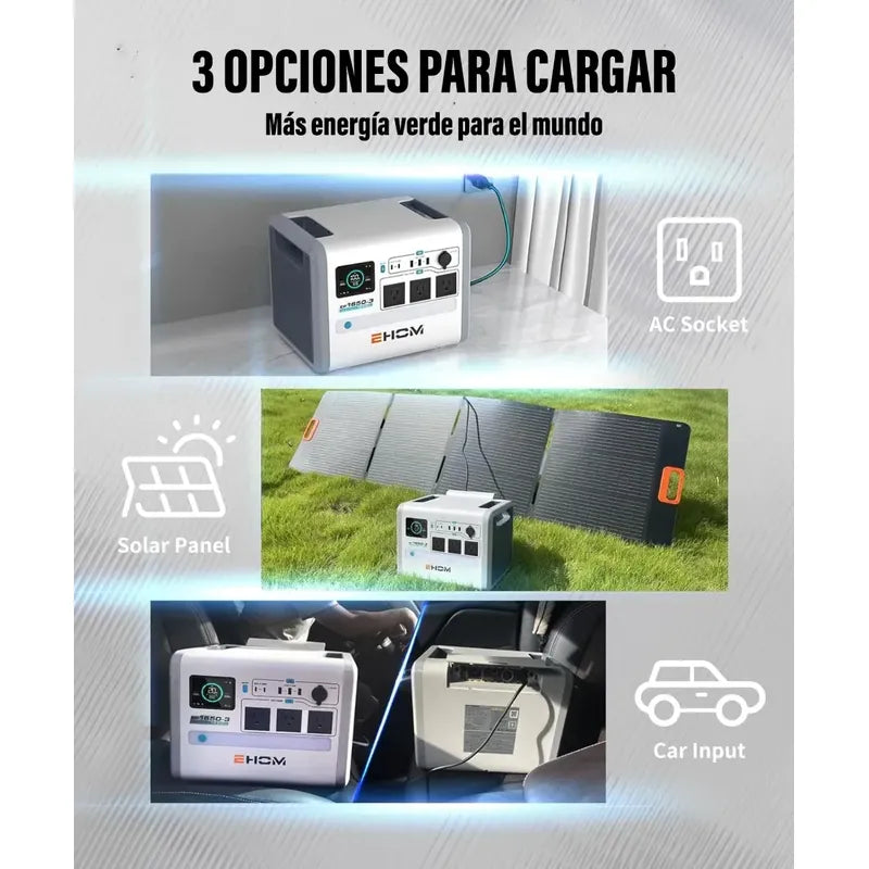 Estación De Energía Ehom 1024wh Batería Litio Larga Duración