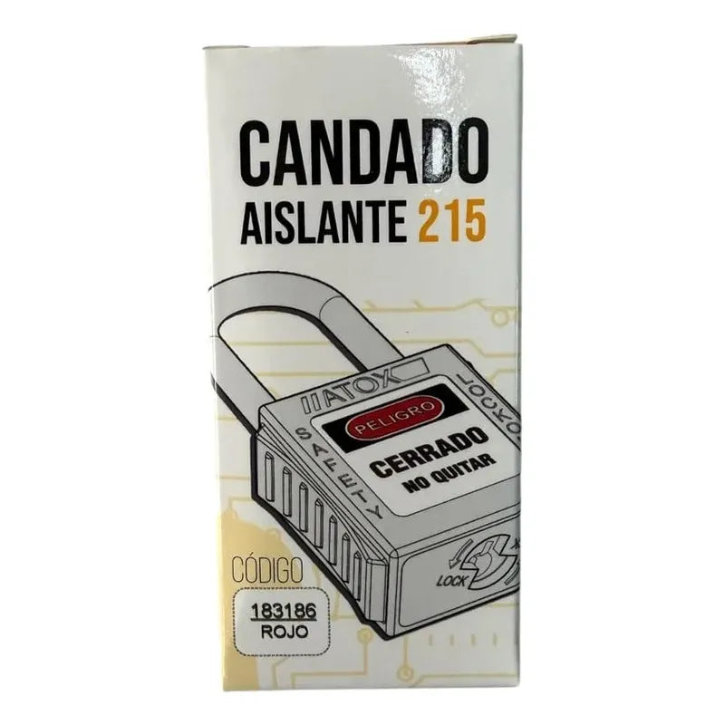 Candado Aislante Atox 215 Rojo
