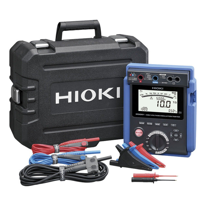 Medidor De Aislación De 5kv Hioki Ir5051-90 Con Bluetoooth