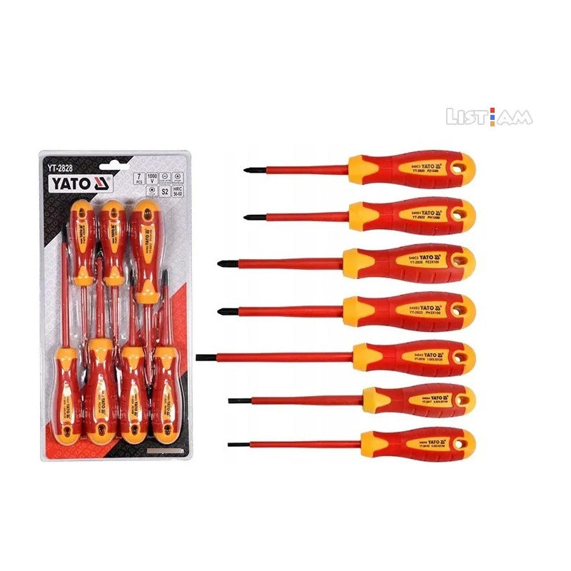 Set Destornilladores Aislados 7 Pcs Yt-2828 - Yato 1000v