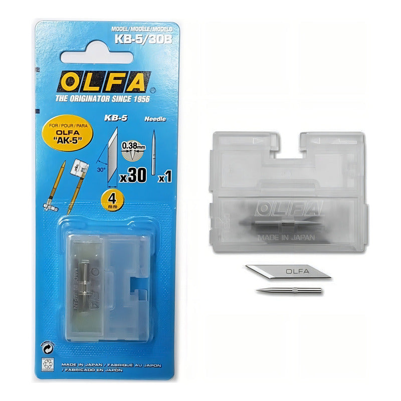 Repuesto Olfa Kb-5 30 Hojas Para Cuchillo Ak-5 Artes Gráficas Maquetas