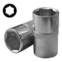 Juego Dados Hex. []1/4`` Mm./puLG. 31 Piezas (2312-5), Force Cromo
