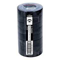 Huincha Aisladora Truper 19mmx18m Negra M-33 (8 Unidades) Negro Lisa