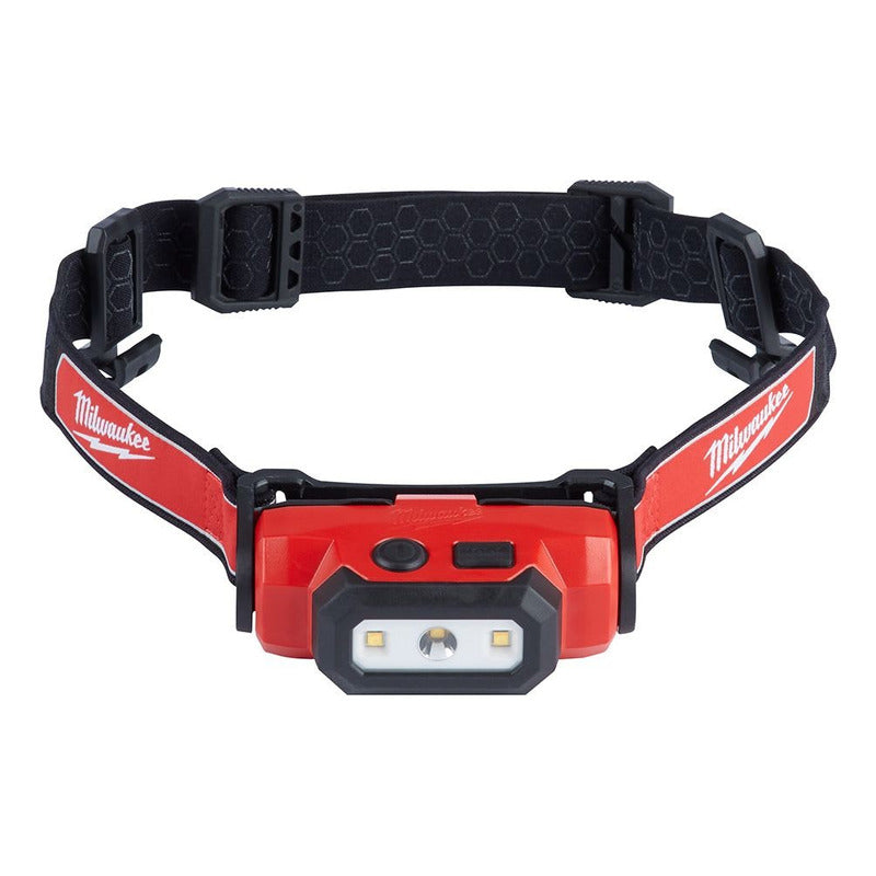 Lampara De Casco Carga Usb Led Milwaukee Linterna Negro Luz Blanco
