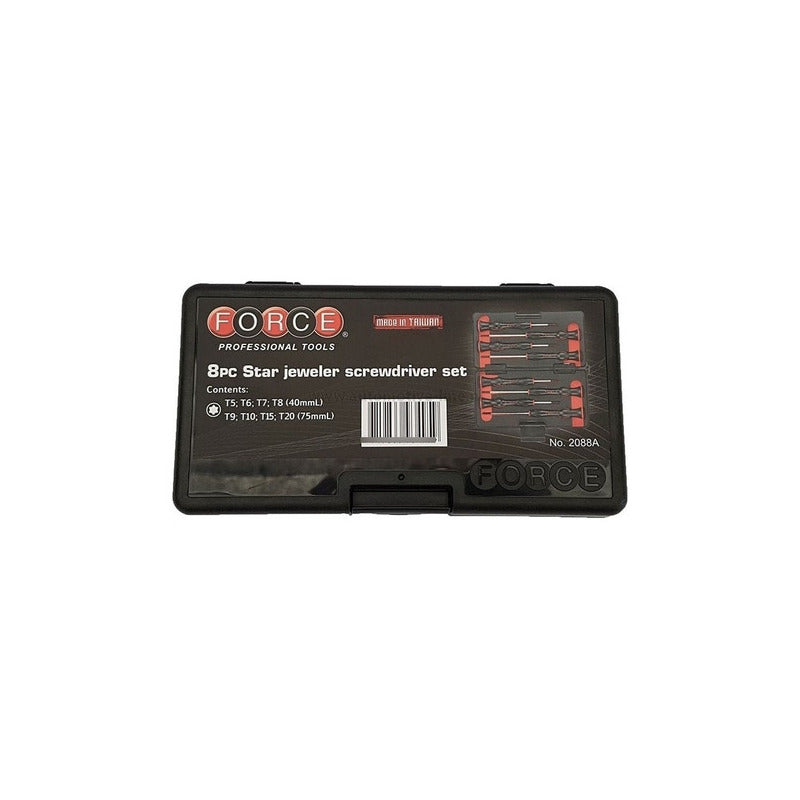 Set De Destornillador Torx Precision 8 Piezas (2088a), Force