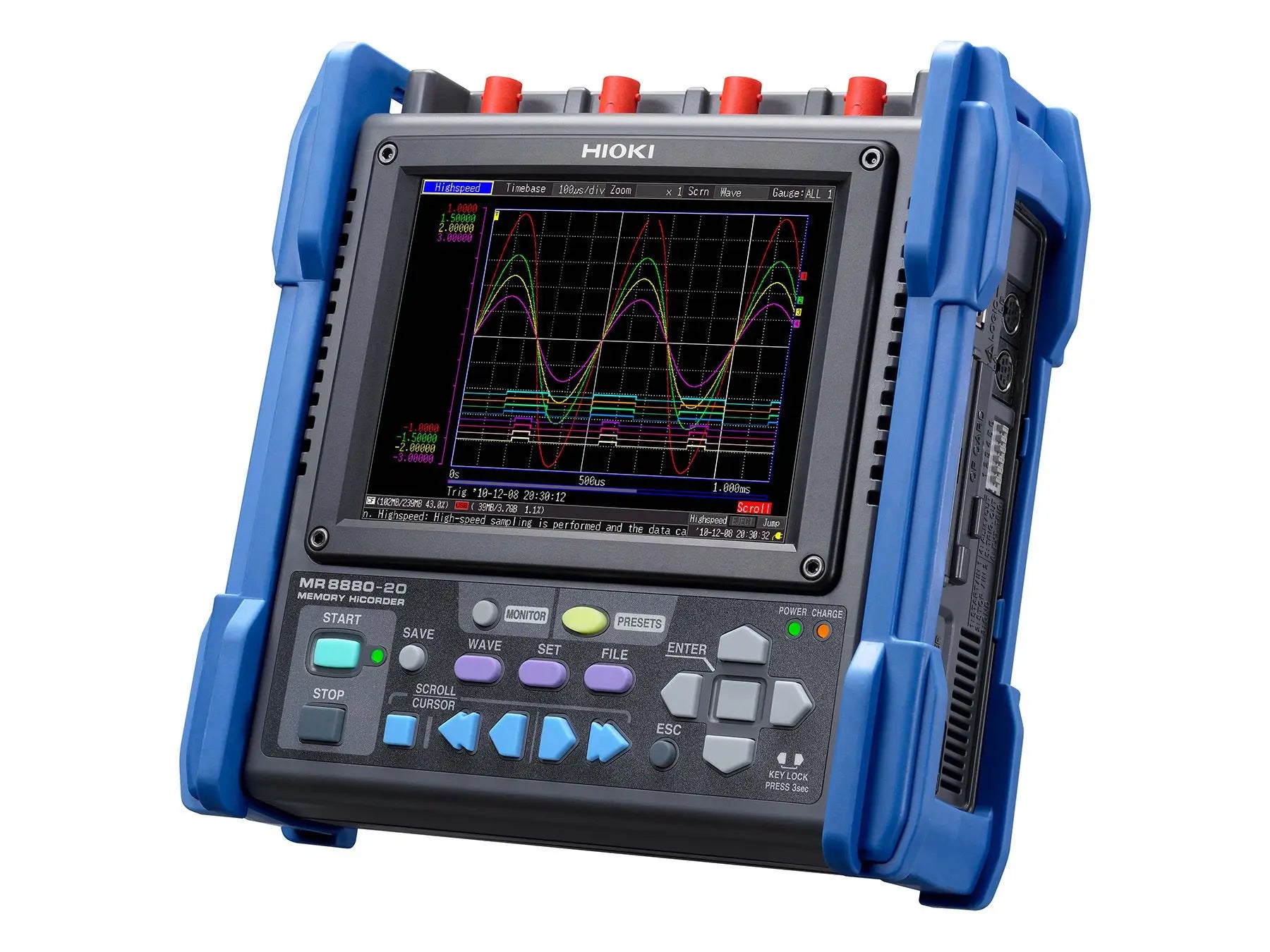 HIOKI MR8880 Registrador digital portátil 4 canales